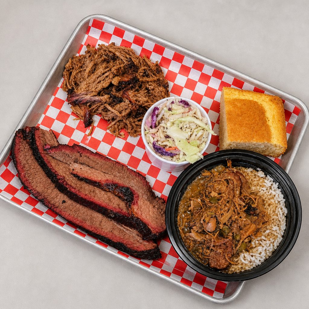BBQ Plate: 2 Item Combo.