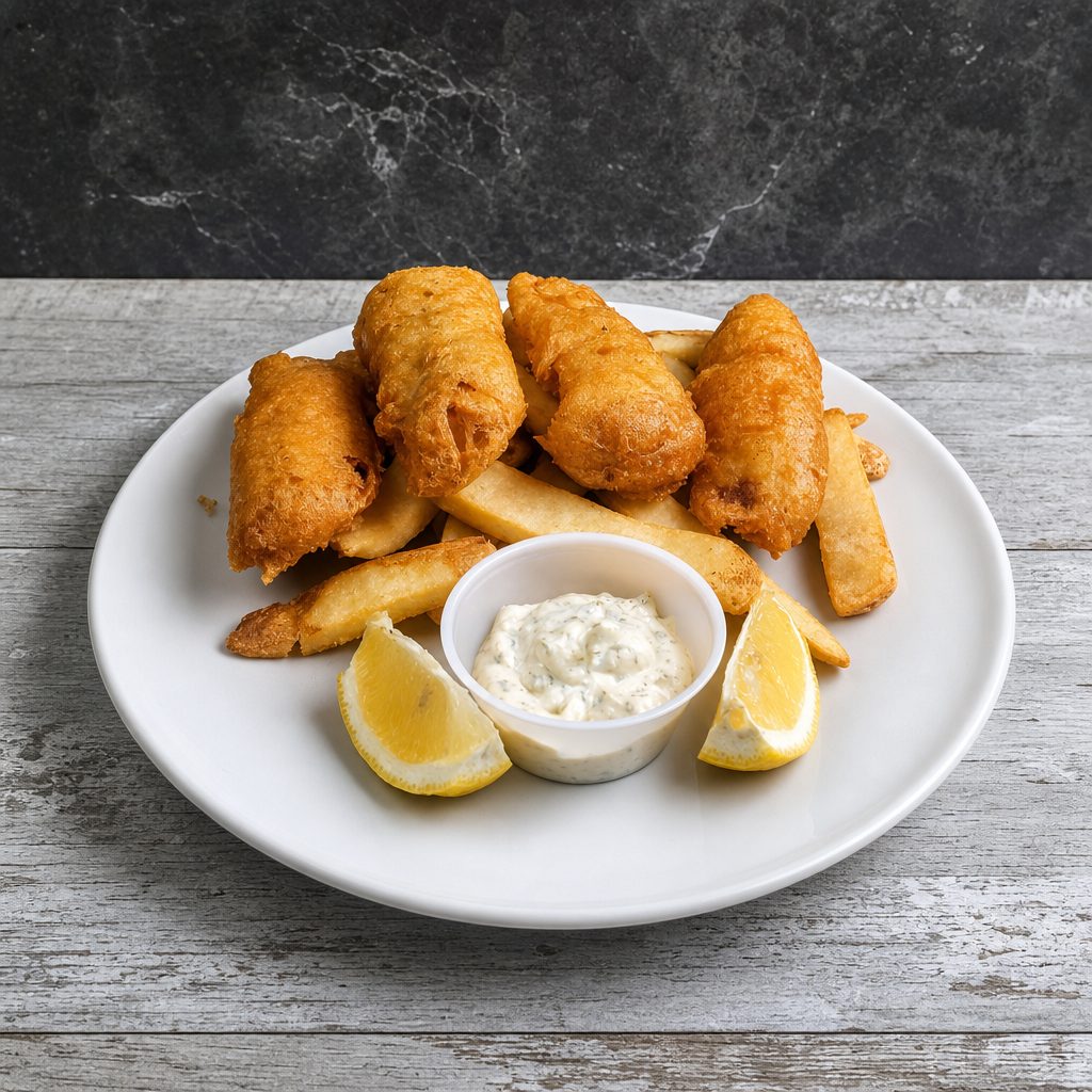 4 Piece Fish 'n' Chips.