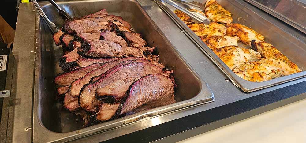 catering smoked brisket and chicken